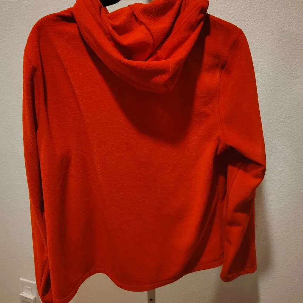 Danskin Now Women's Red Fleece Hoodie Size XL Polyester Full Zipper - Picture 8 of 11